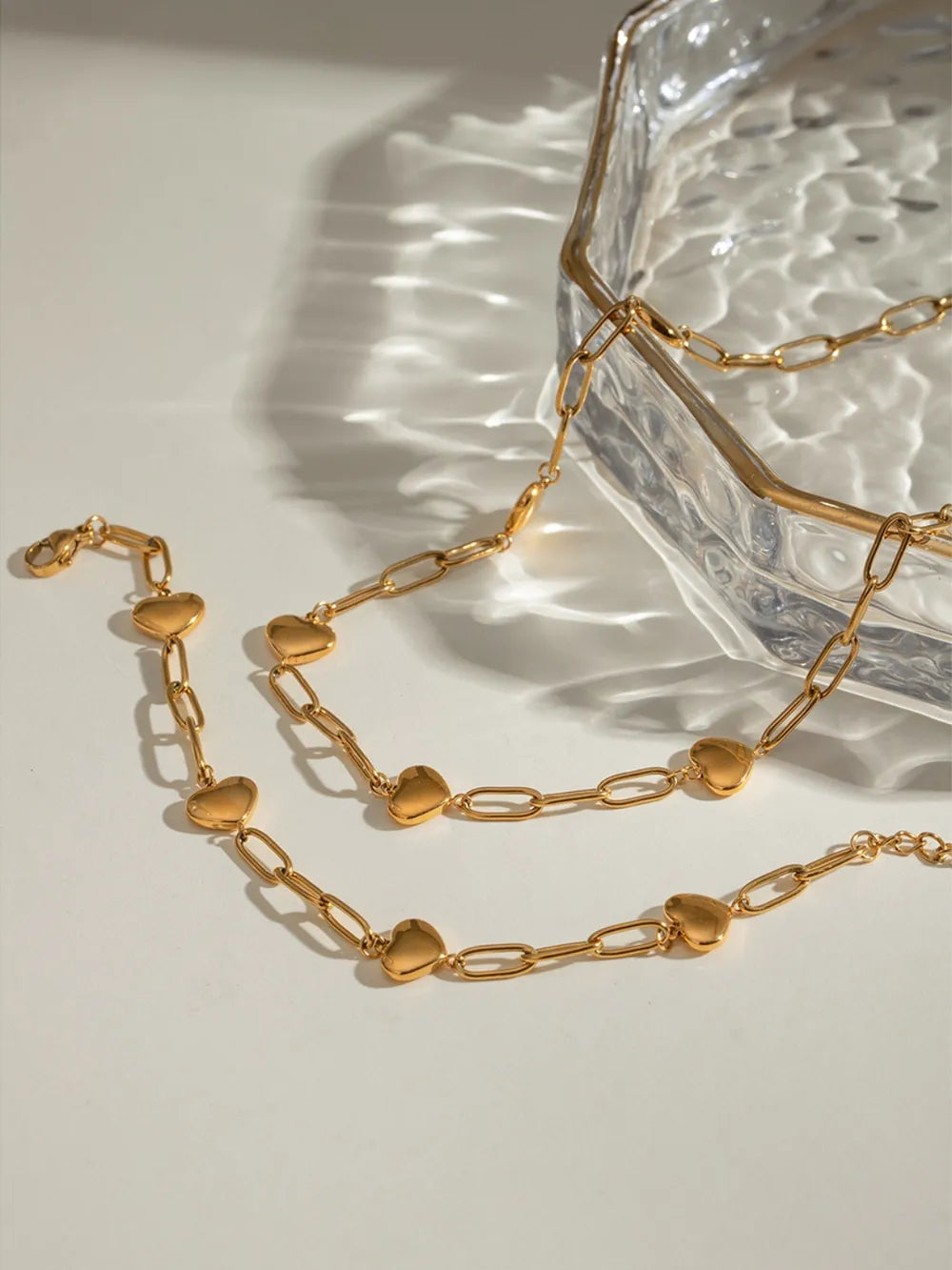 Stainless steel gold splicing personalized niche design titanium steel bracelet