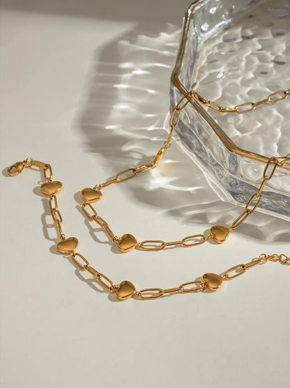 Stainless steel gold splicing personalized niche design titanium steel bracelet